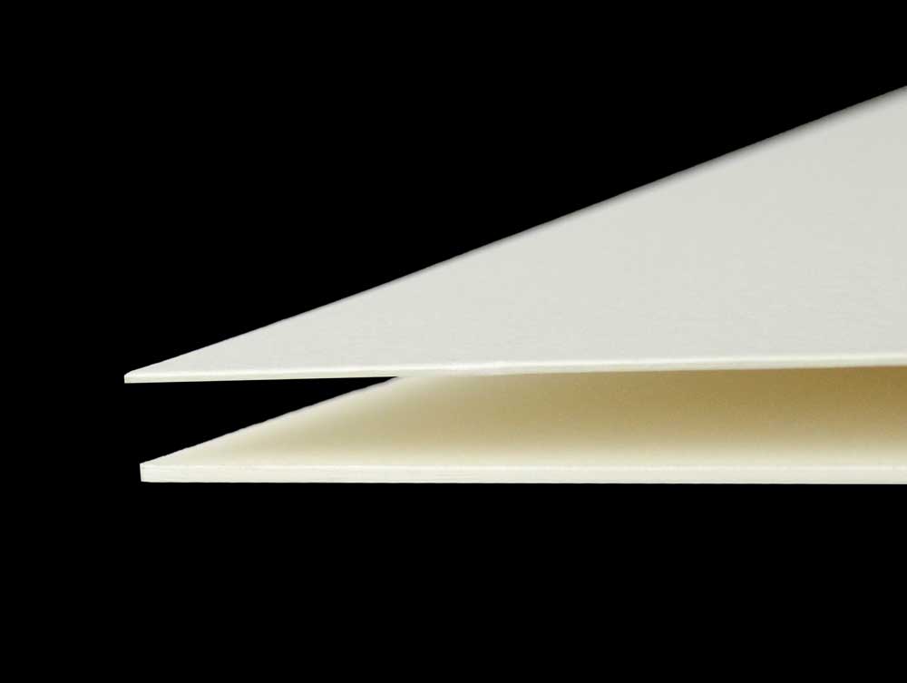 Conservation Board samples, acid-free, available in 2-ply and 4-ply thicknesses providing archival protection for artwork.
