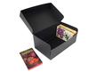 Hinged Lid black archival storage box made from acid-free materials, with vintage collectible paperbacks. thumbnail