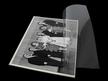 Vintage black and white wedding photo stored in a side loading print sleeve to protect against scratches, fingerprints, and dust thumbnail