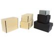 Hinged Lid tan archival storage box made from acid-free materials, top closed, showing tan, black, and gray options, designed for preserving photos and documents. thumbnail